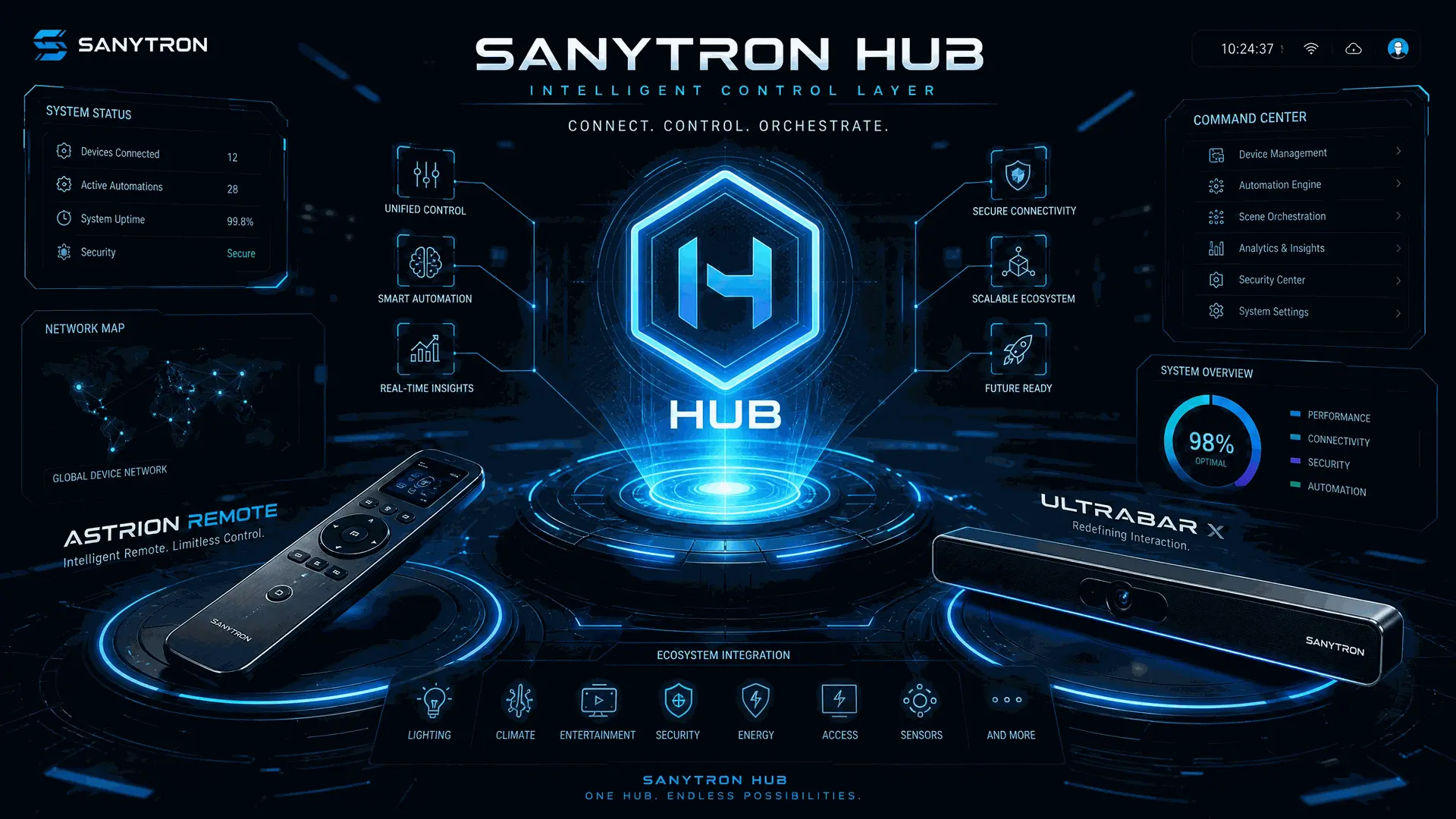 Sanytron Hub — Intelligent Control Layer