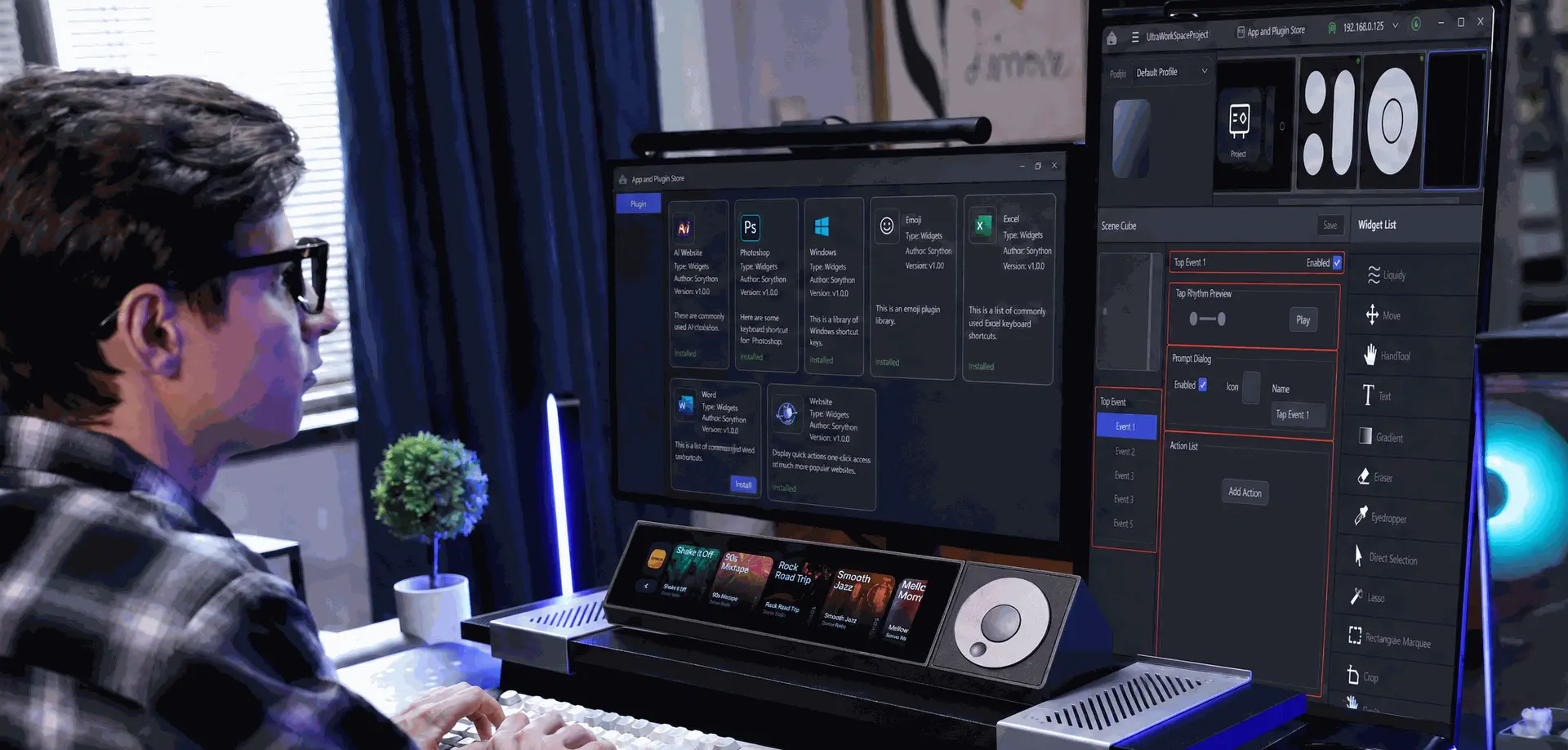 UltraBARX interface customization preview